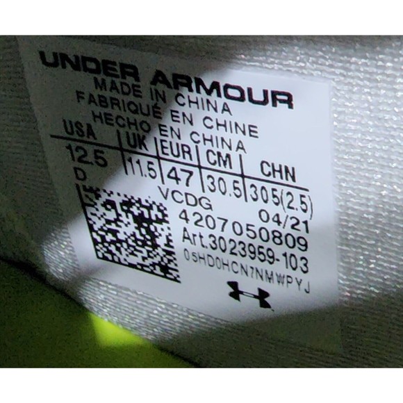 Under Armour Spotlight Men Sz 12.5 Blue Football Lacrosse Cleats 3023959-103 UA main image 9